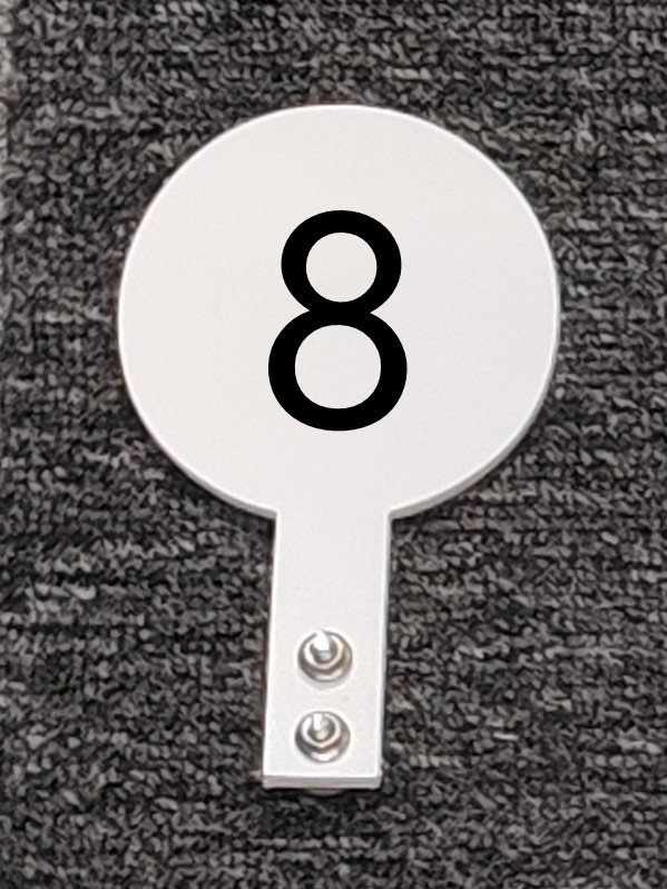 8cm target